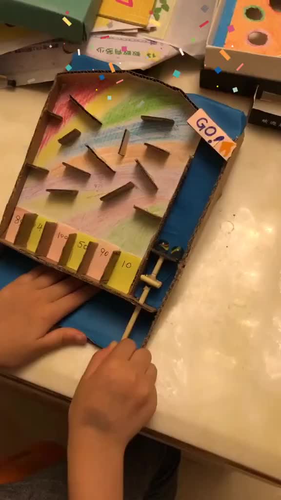 自制弹珠机,废物利用做玩具