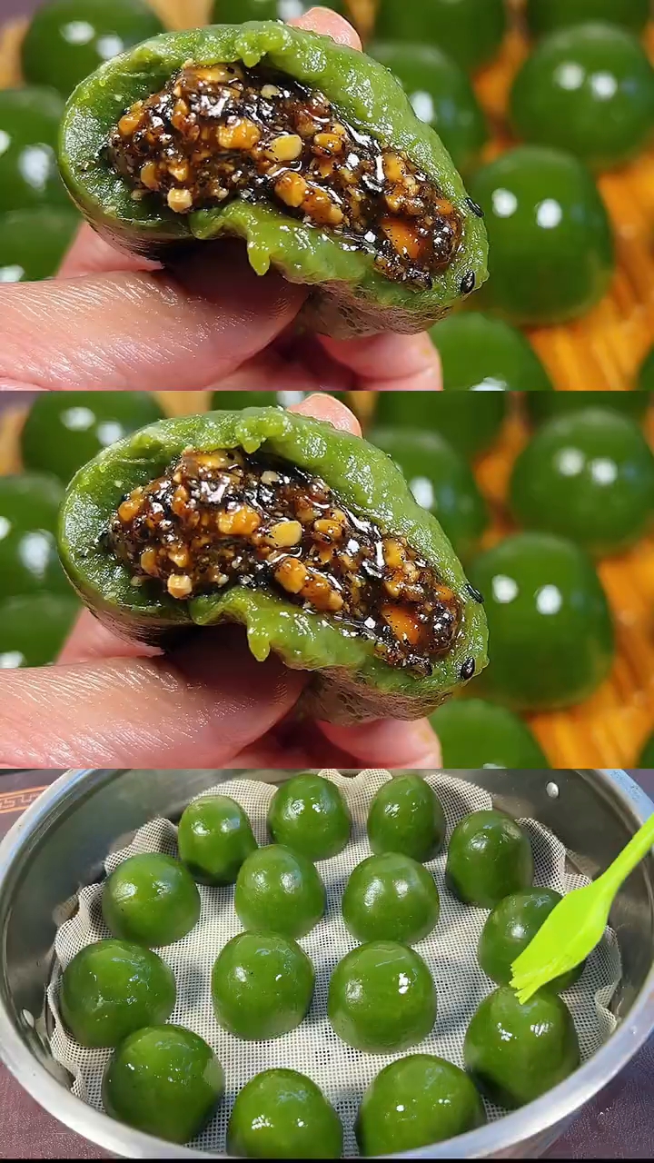艾草青团详细教程来了,简单易学,好看又好吃!