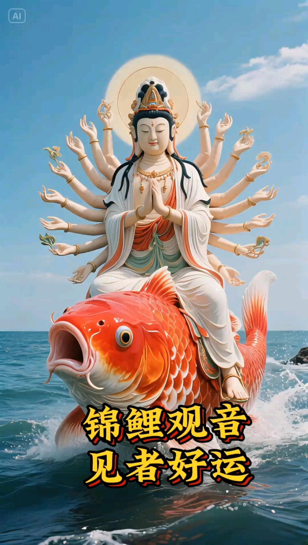 锦鲤观音见者注定转运