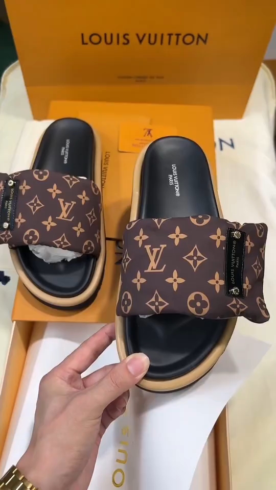 louis vuitton路易威登魔术贴仙女凉拖lv鞋子