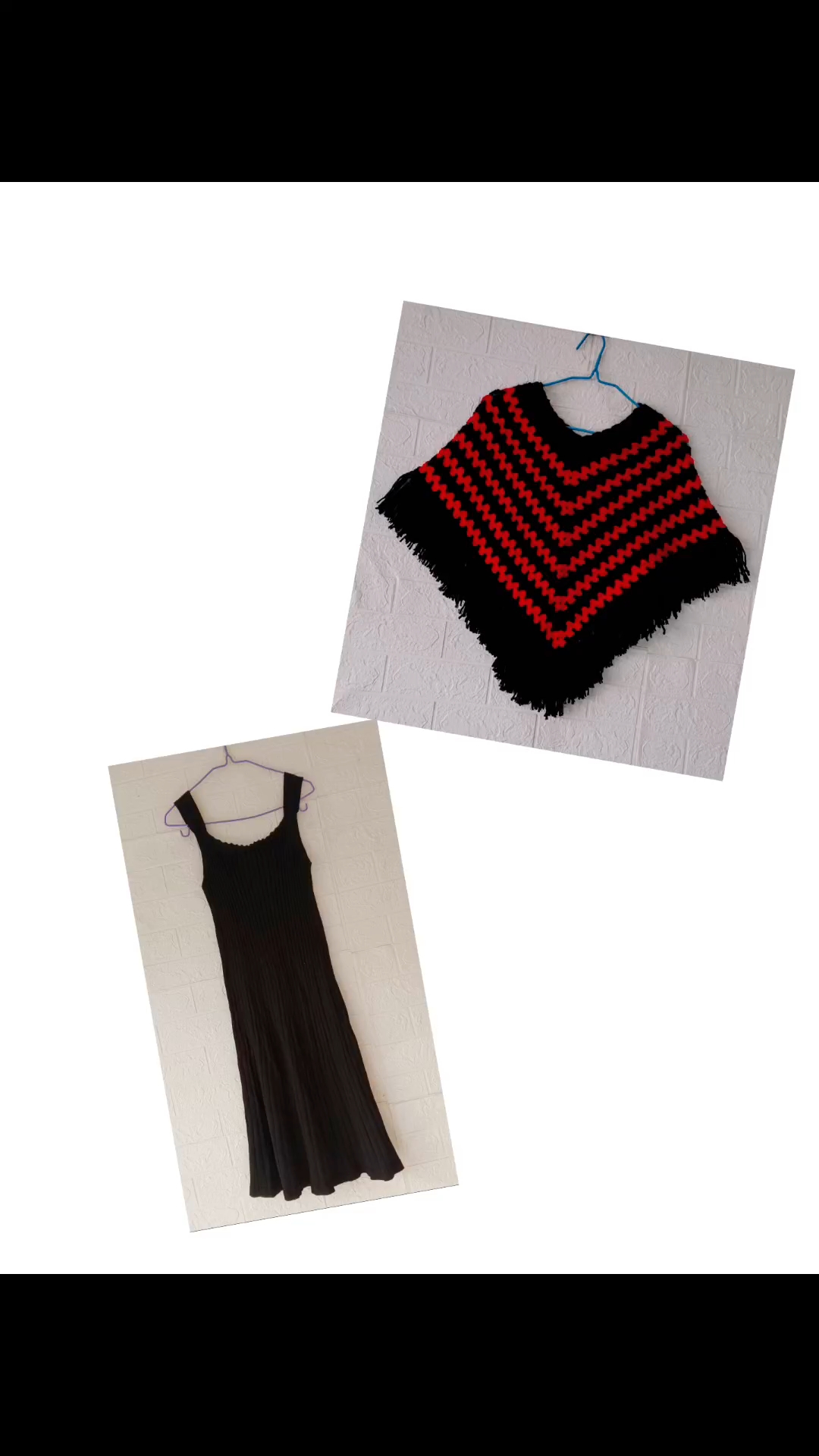 来款披肩搭配裙子穿也不错哦