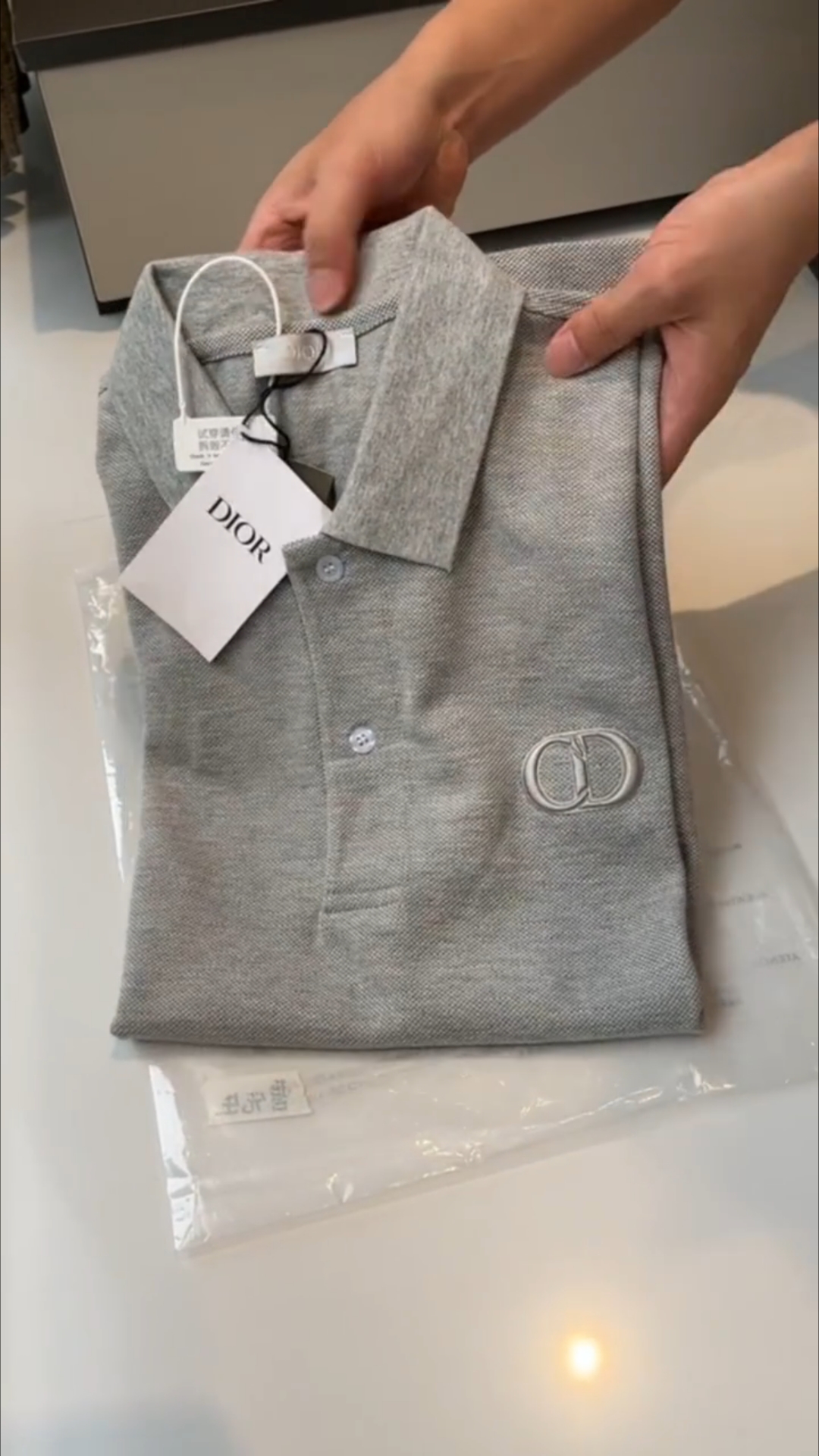 迪奥男士商务刺绣休闲polo衫