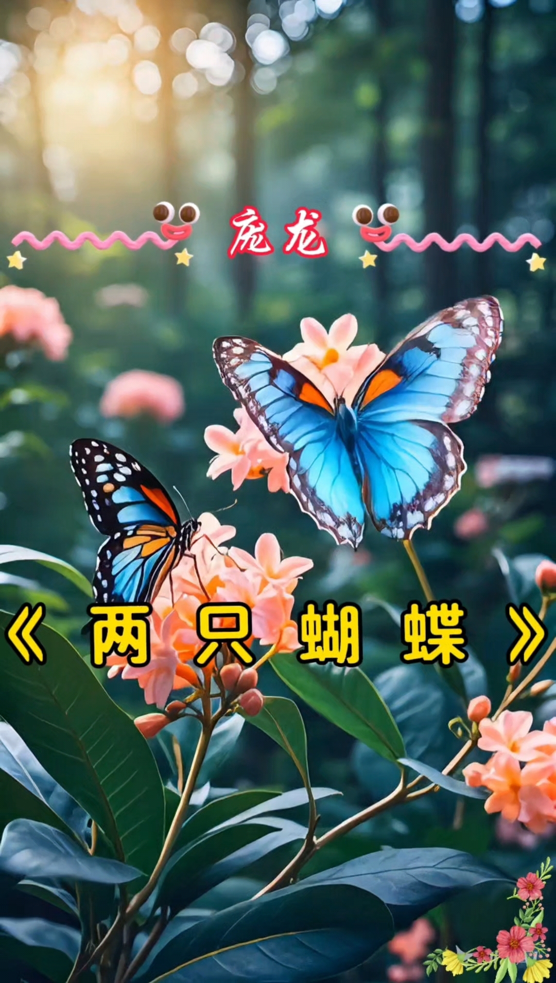 丛林间的精灵,媥媥舞动,演绎着千古传奇《两只蝴蝶》