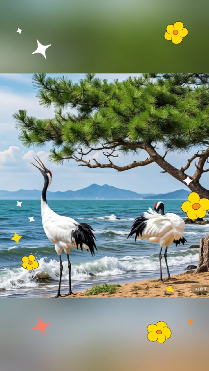 松鹤延年送给看视频的您