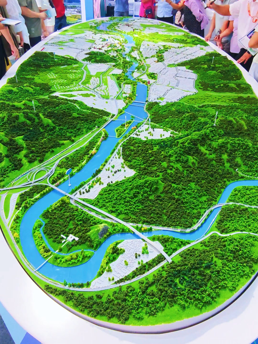 北京"两园一河"沙盘模型