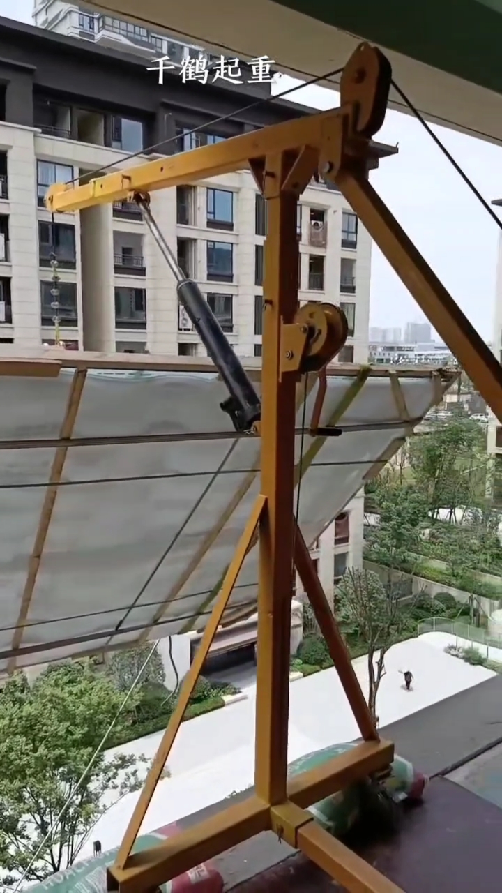 双电机移动吊窗机#玻璃幕墙吊装#大理石安装吊运#高楼层门窗吊