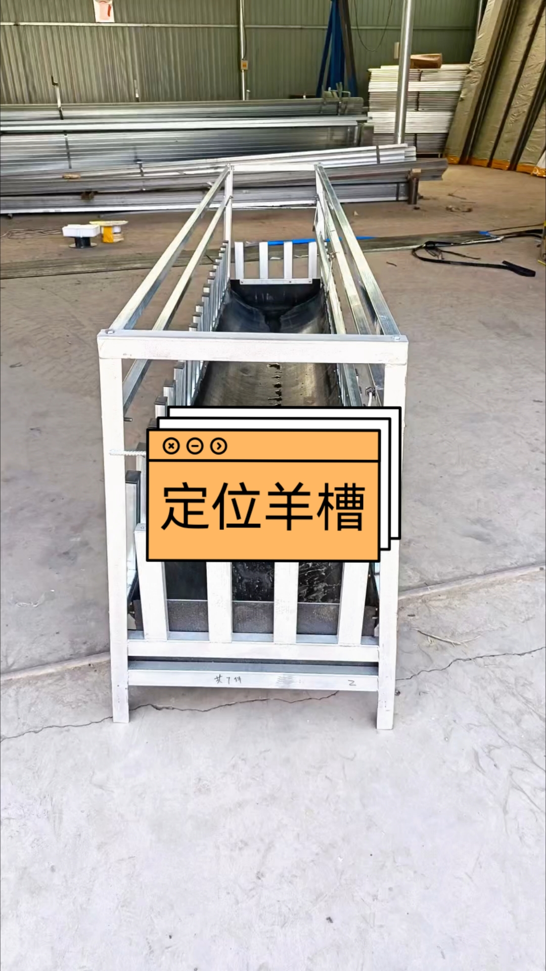 这一个羊槽就能同时喂几十只羊