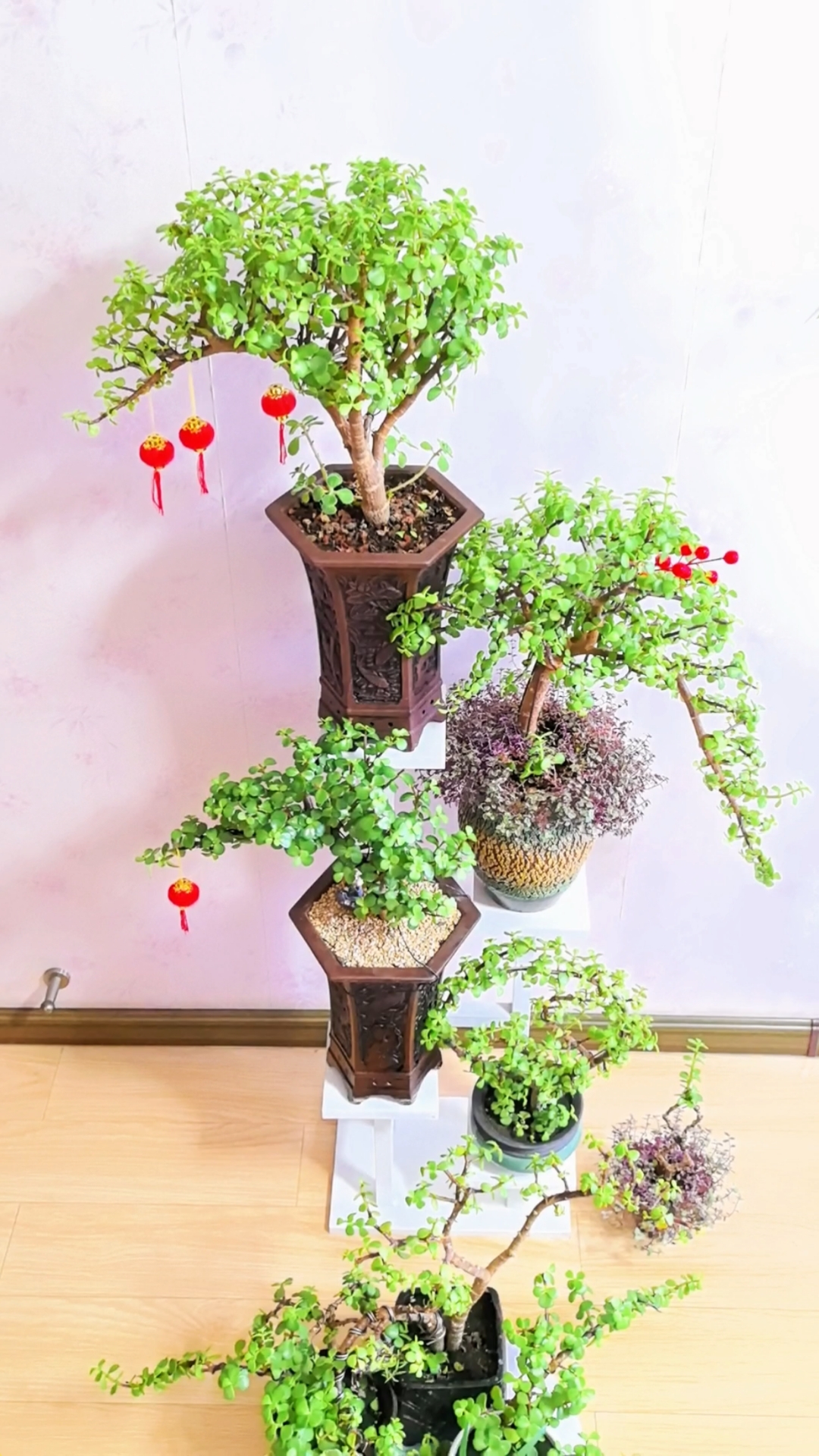 孔雀造型的金枝玉叶制作过程.