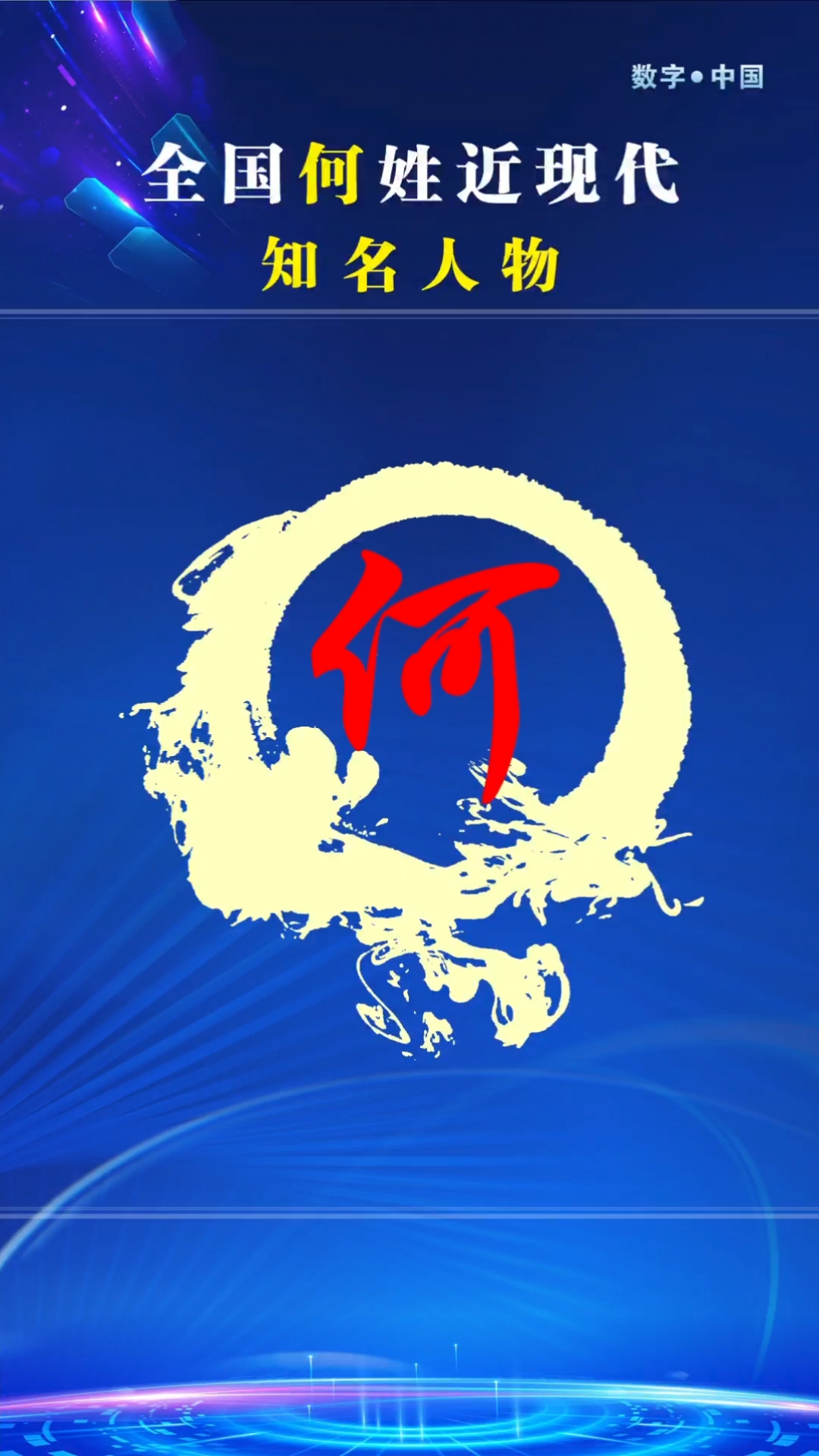 全国何姓近现代杰出人物!