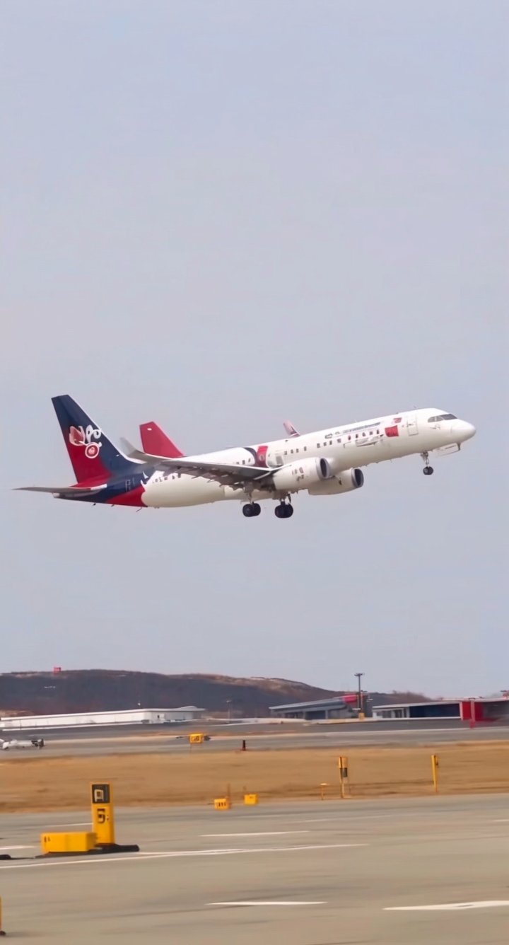 大型客机正在高空飞