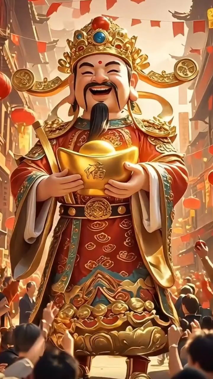 财神驾到,谁接到谁家#财源滚滚进家门