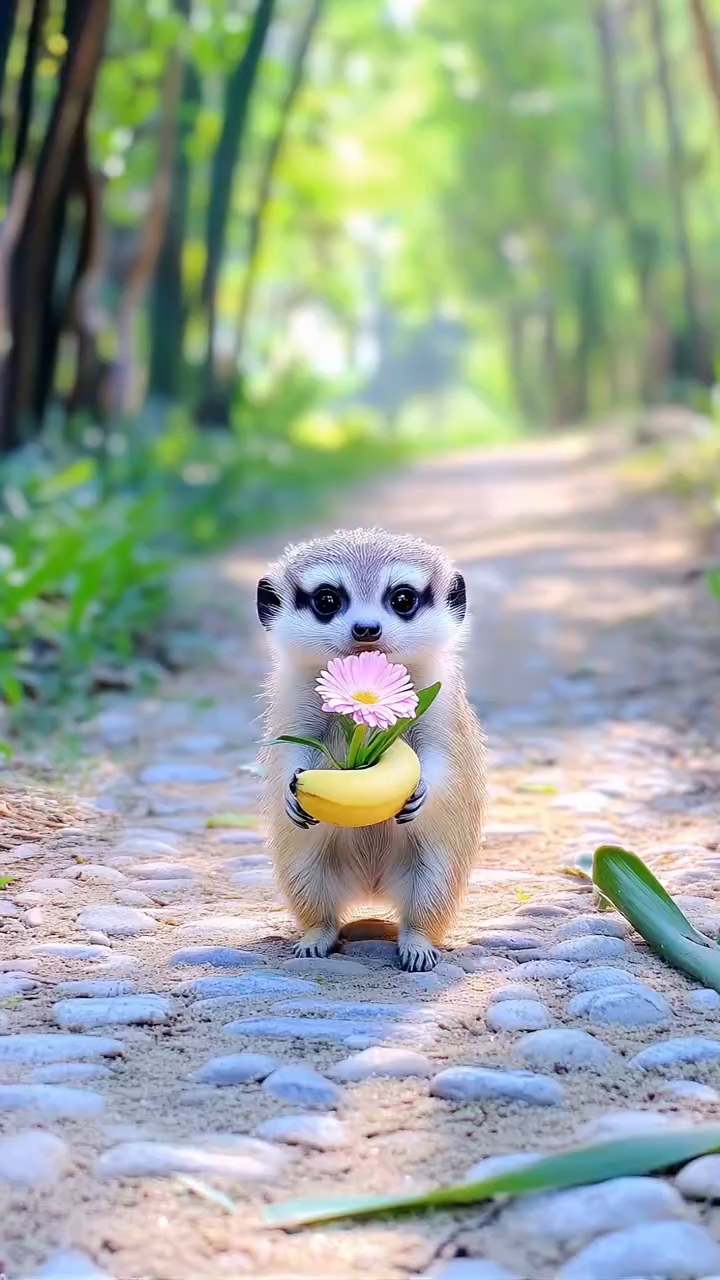 可爱的小动物,面对镜头真的太萌了