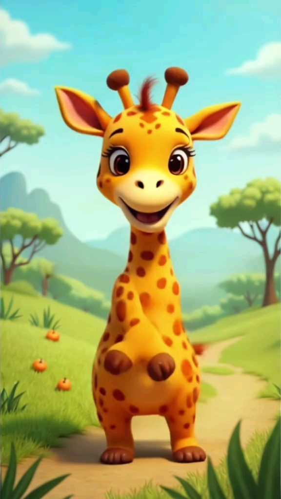 这小长颈鹿宝宝跳舞也太可爱了吧