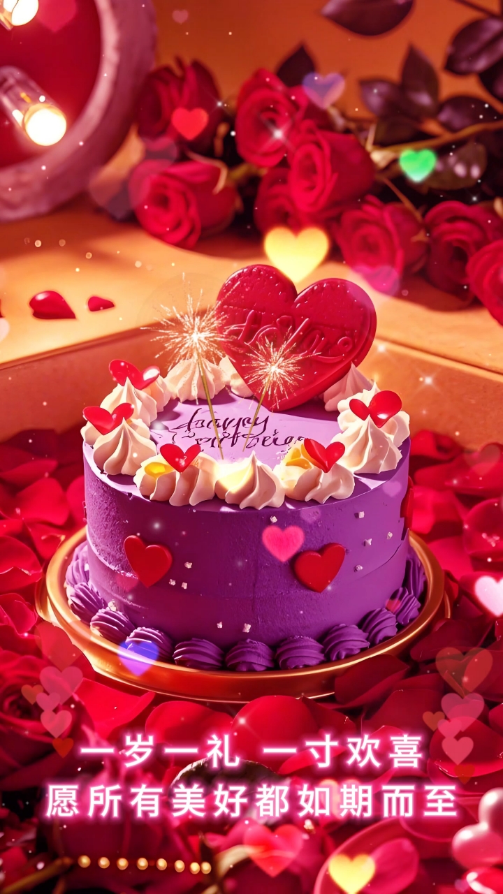 祝你生日快乐祝福视频同款制作,可改名字,日期,替换3张照片