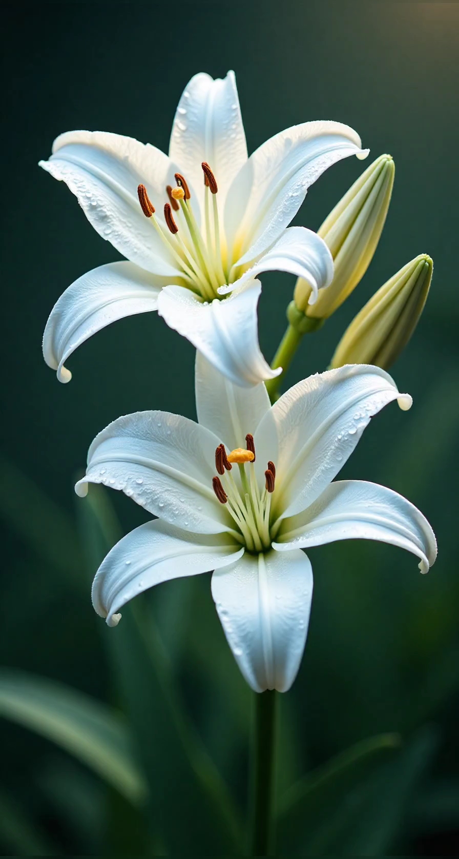 百合花纯洁高雅,芳香动人,令人心醉!