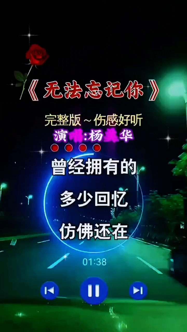 杨美华一首《无法忘记你》唱的太好听太动听了