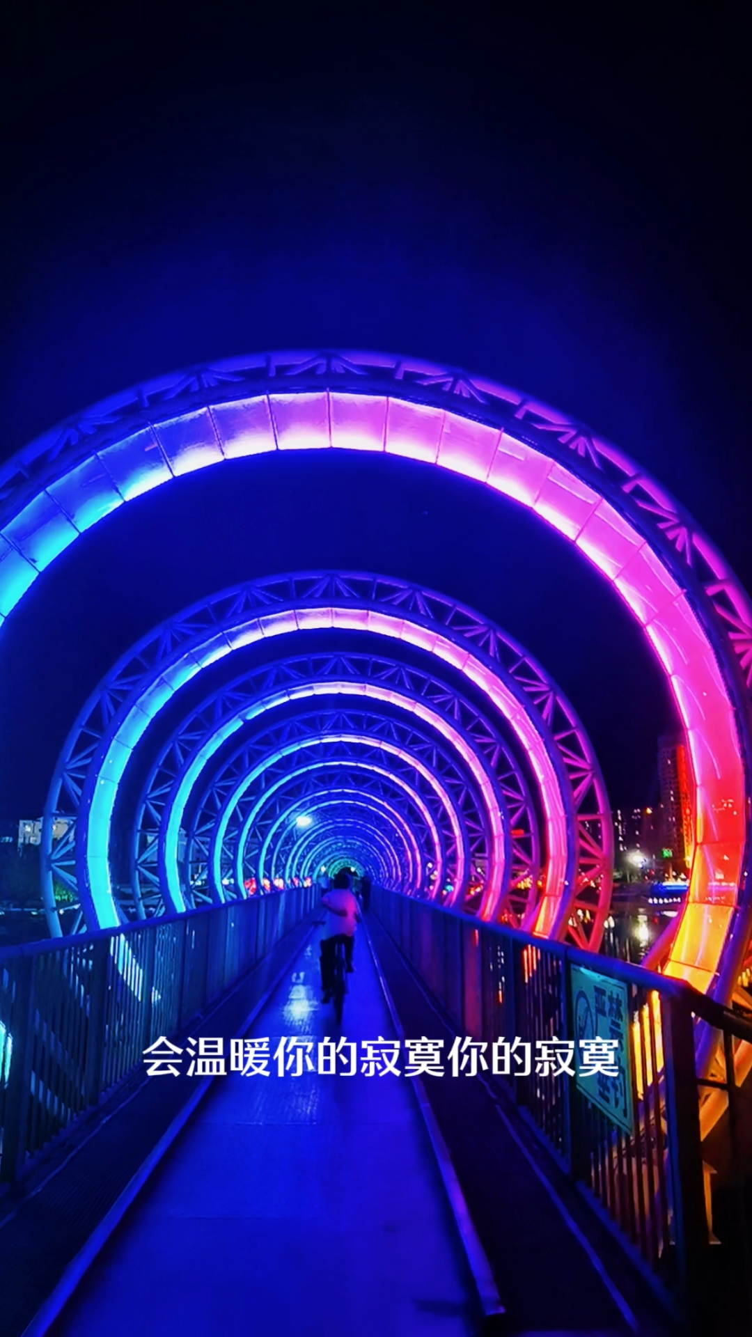 网红桥走一走#随拍记录生活#带你看夜景-度小视