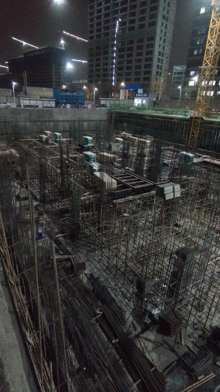 负二层墙柱钢筋绑扎
