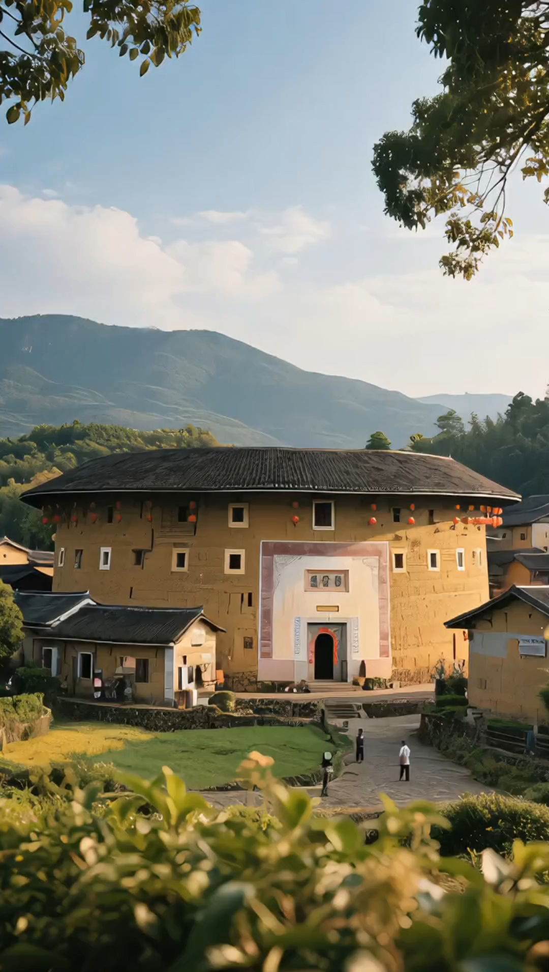 福建土楼美丽风景.治愈系风景,土楼风景#旅游推荐,带你去旅行