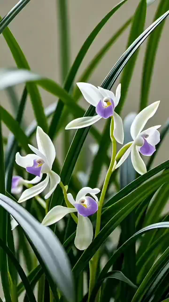 兰花秘境,带你领略兰花的高洁与优雅.兰花,治愈系风景