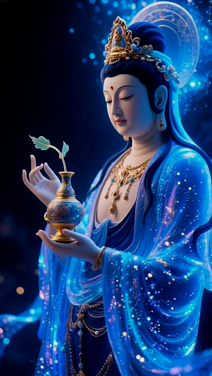 十二大愿誓弘深,杨枝净水洒三千:南无观世音菩萨