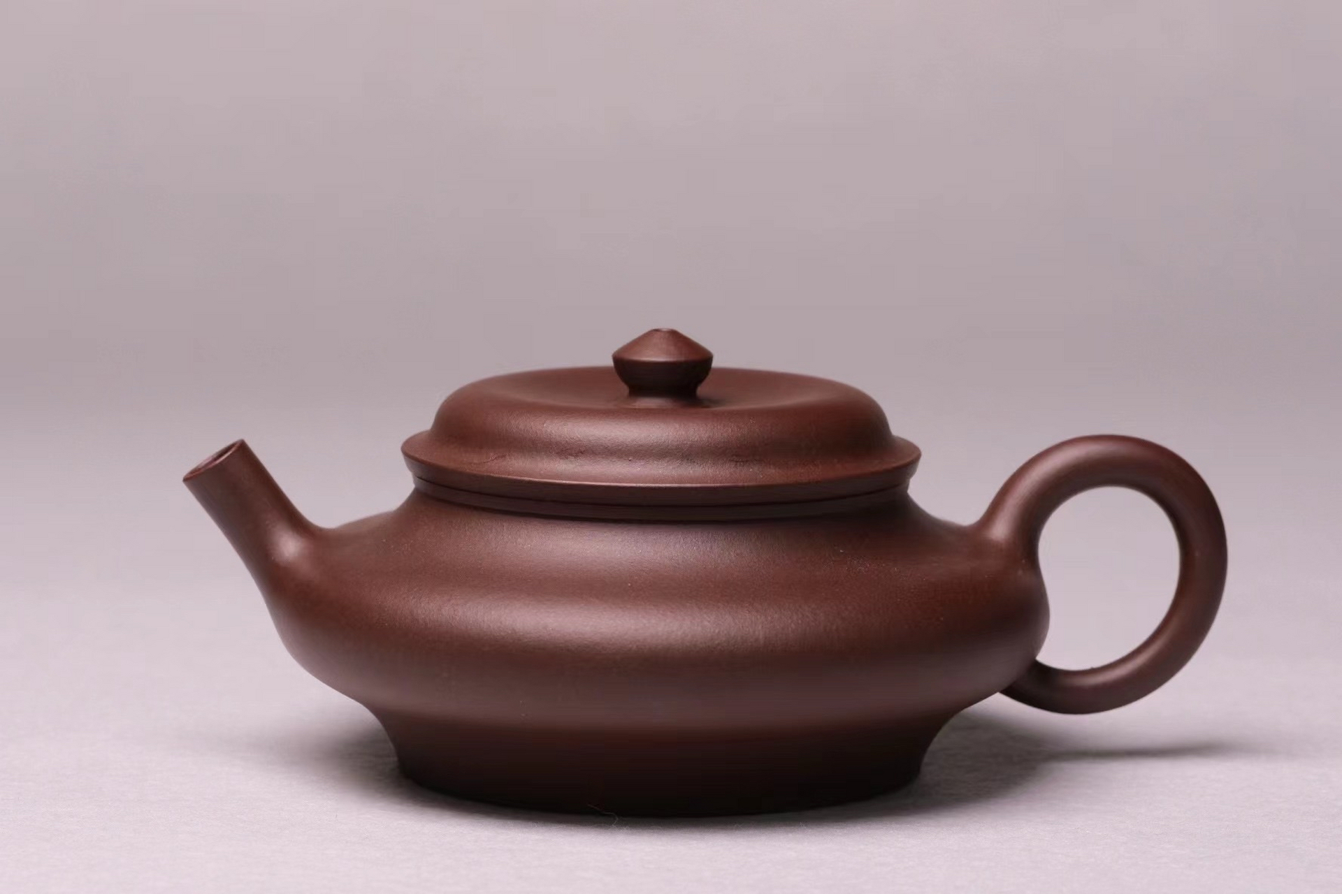 大彬虚扁,160c,高旭峰徒弟冯乔枫制作,特拼老紫泥.