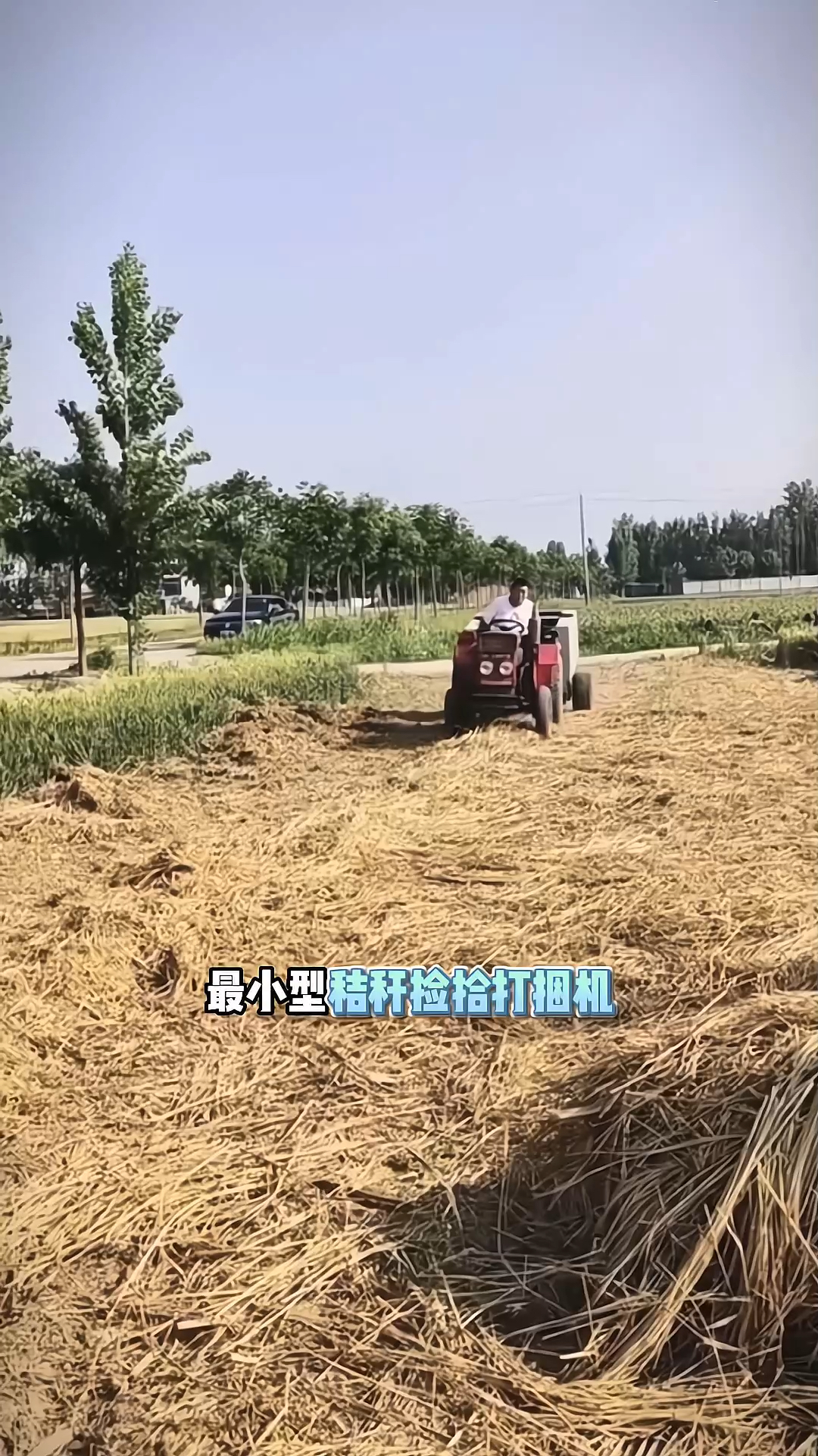 最小型秸秆捡拾打捆机,一个草捆40斤!