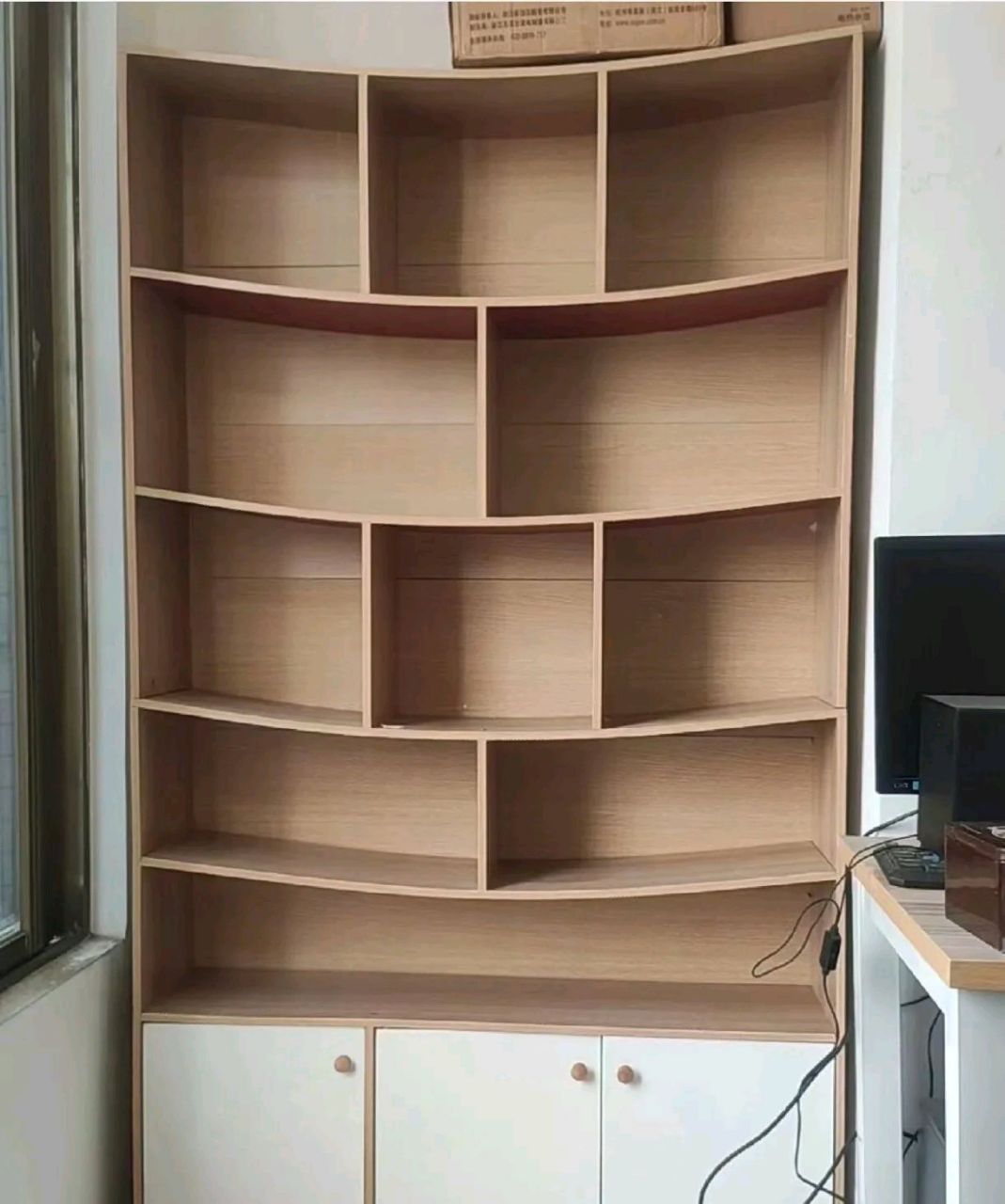 木工做书柜效果图大全图片