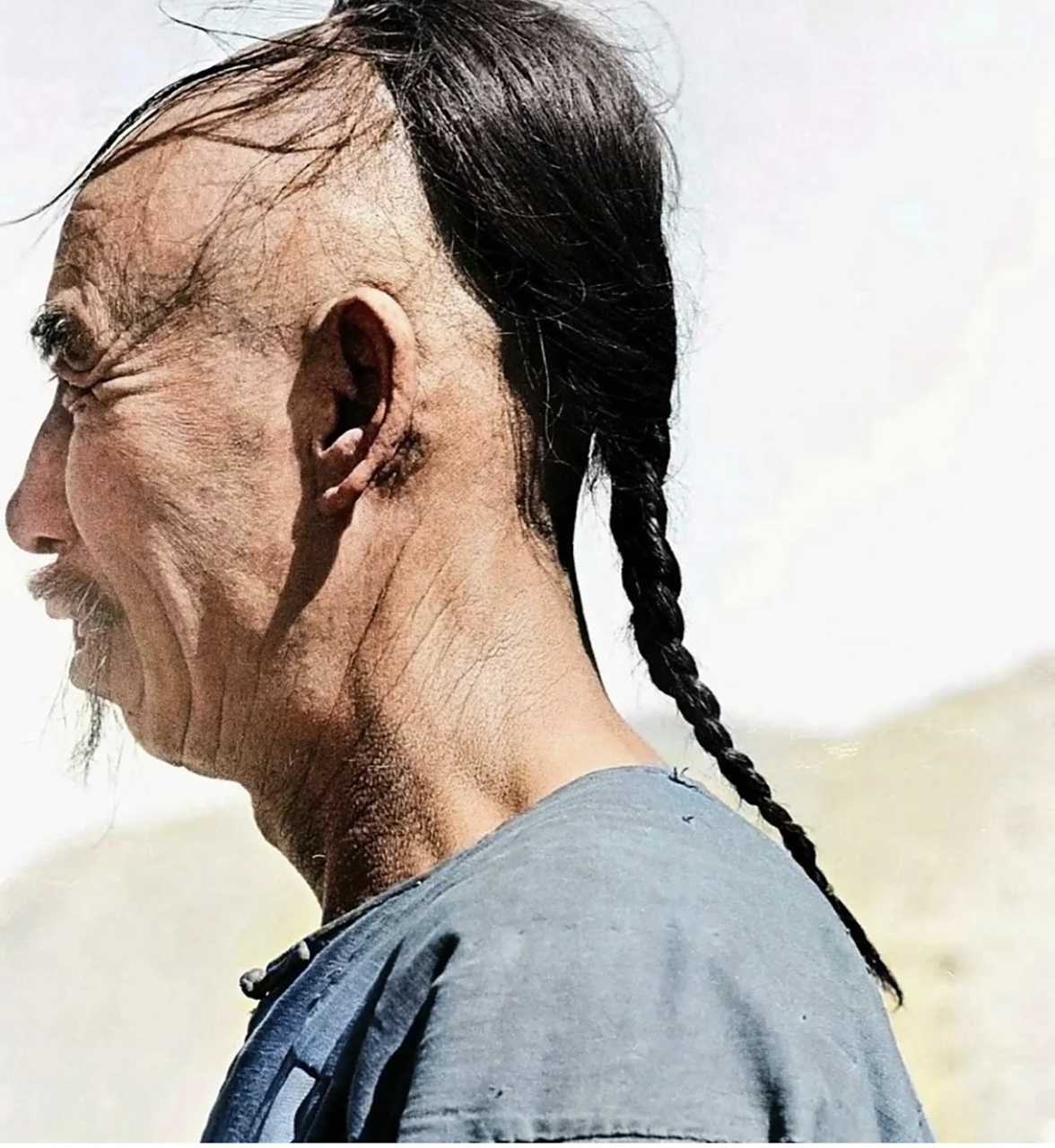 真实的清朝辫子,电视剧里还是美化了