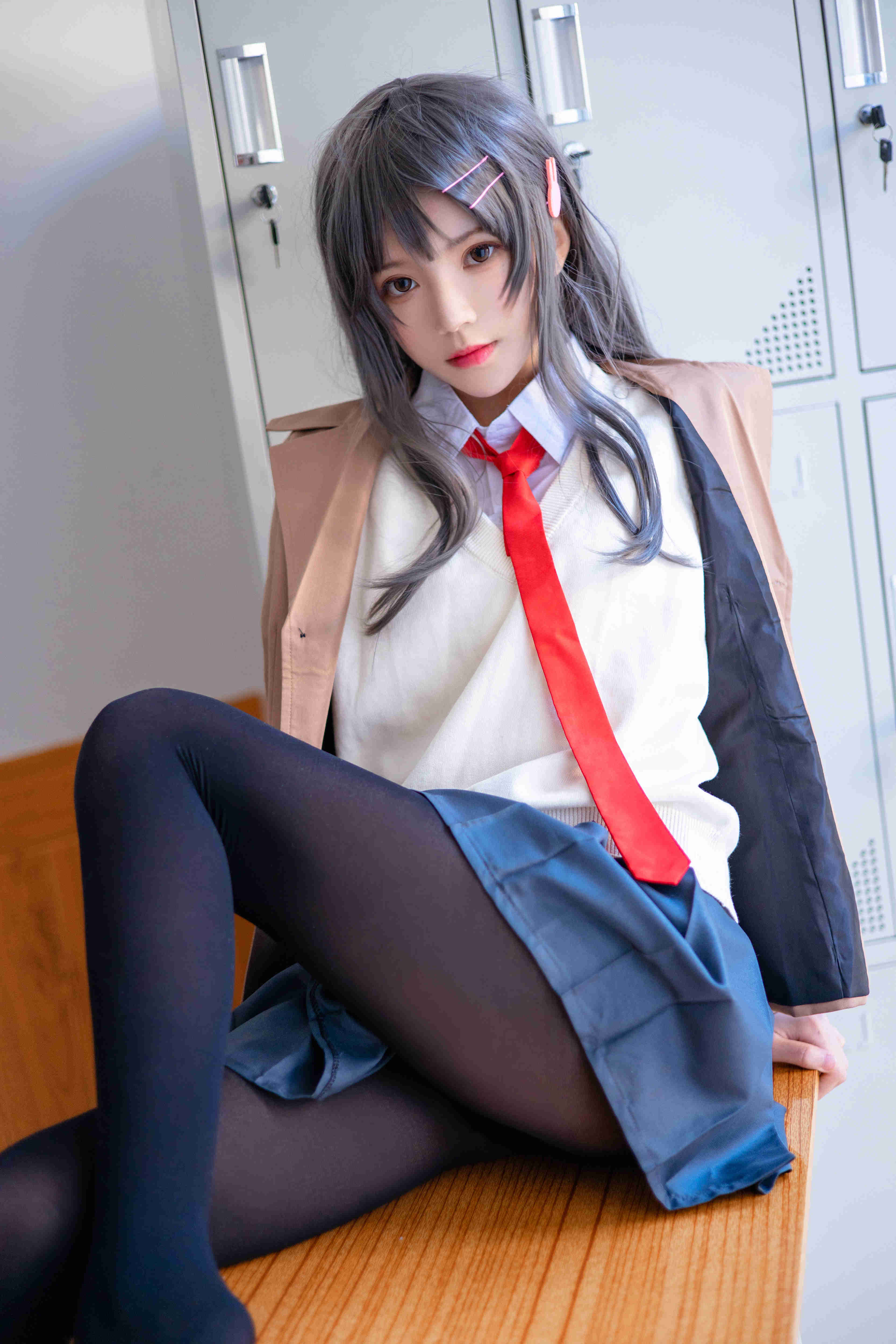 桜桃喵cos麻衣学姐美图**鉴赏！被人遗忘的少女，怎么可能被忽视？ liuliushe123.com六六社 第14张