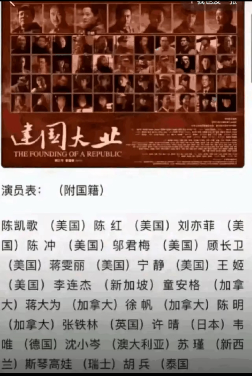 电影全部演员介绍