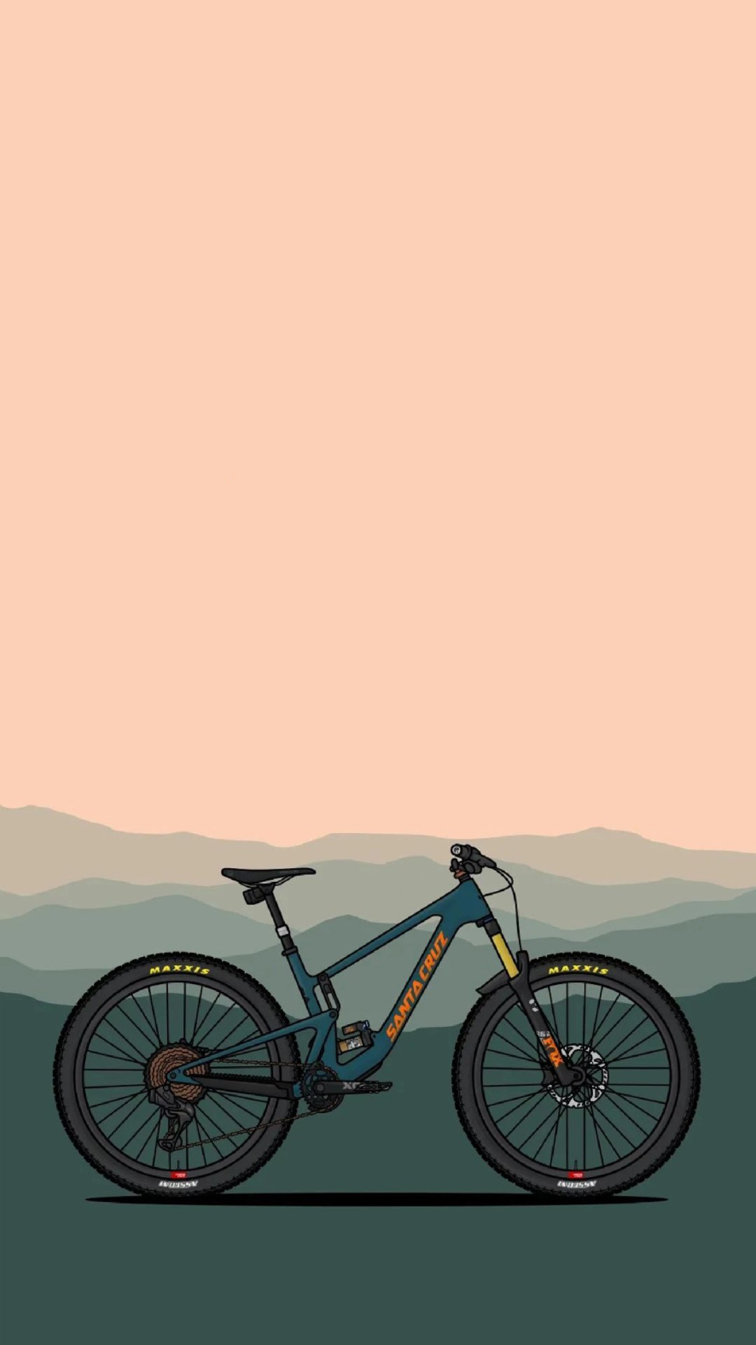 山地自行车手机壁纸图片