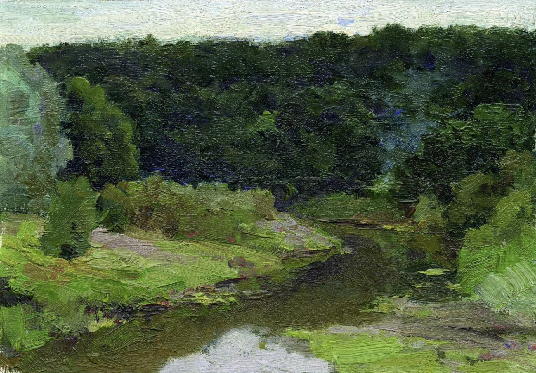 冉茂芹老师的小油画风景写生 676767 #绘画欣赏