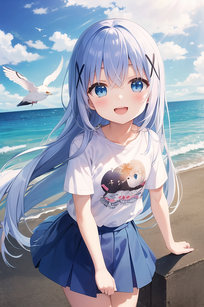 二次元美图# #动漫美图# 利用ai生成的身形娇小却意外地能干的智乃酱