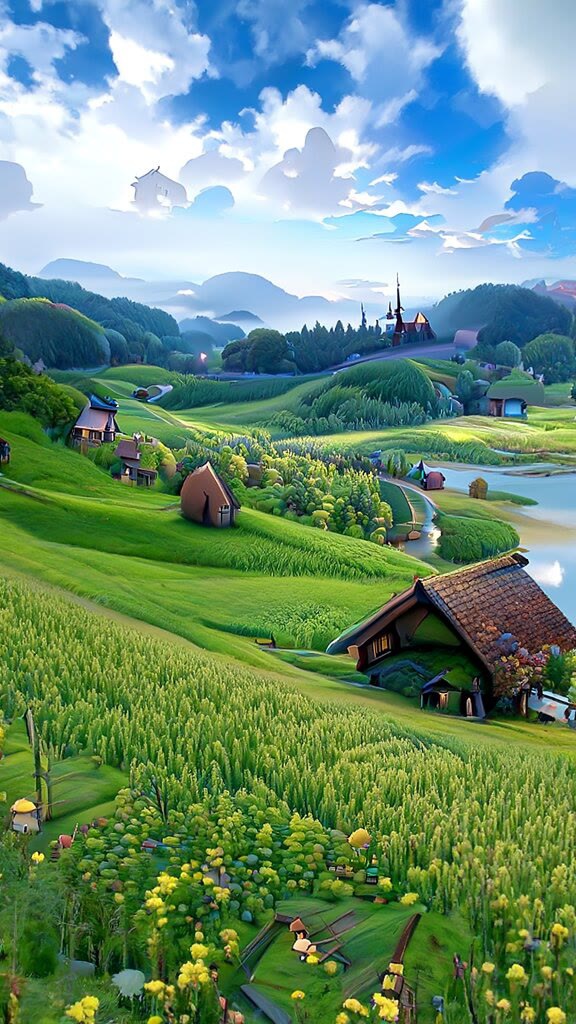 白云在天空中悠悠飘荡,仿佛诉说着这片大地的故事