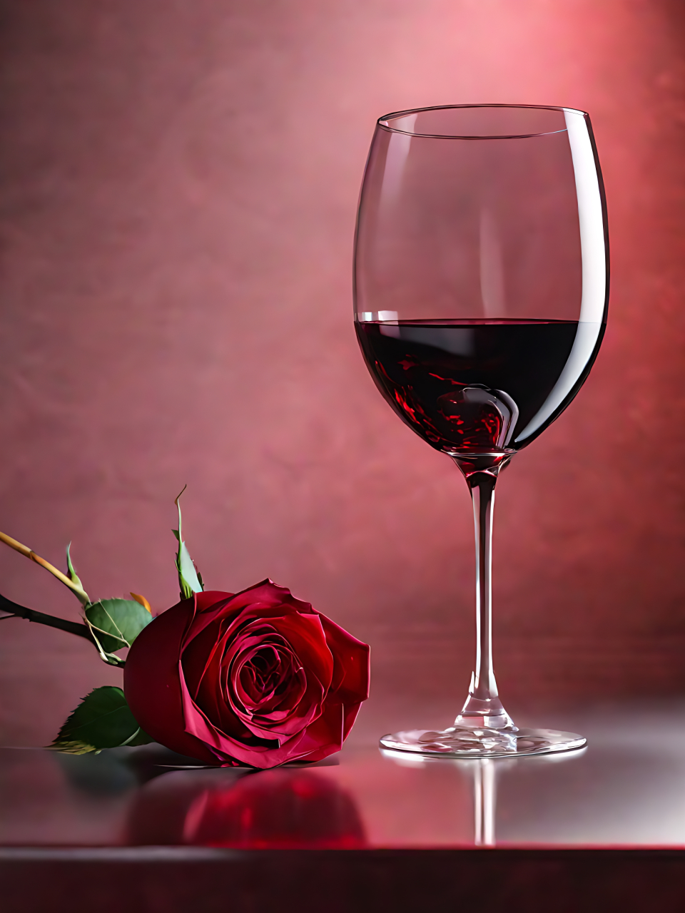 玫瑰 红酒都已备好,静待佳人!#老司机挑战极限操作# #玫瑰# #红酒