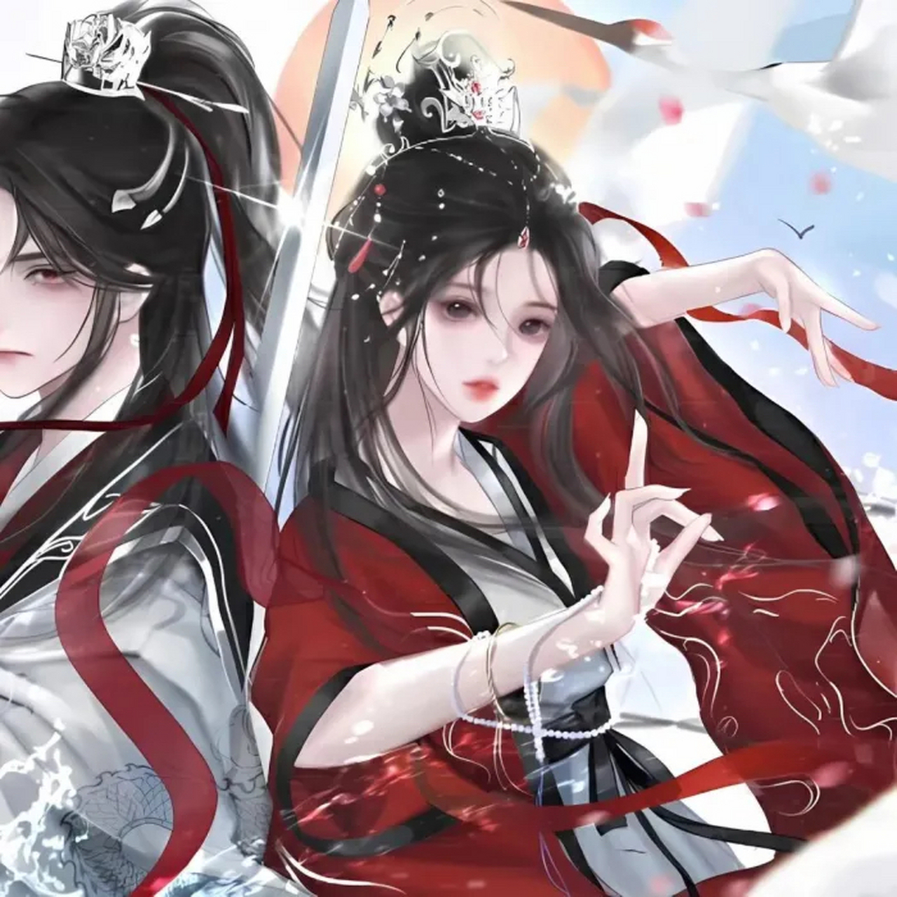 这个时候与她成亲就意味着,她要共同承担他将要面对的业力,他不愿.