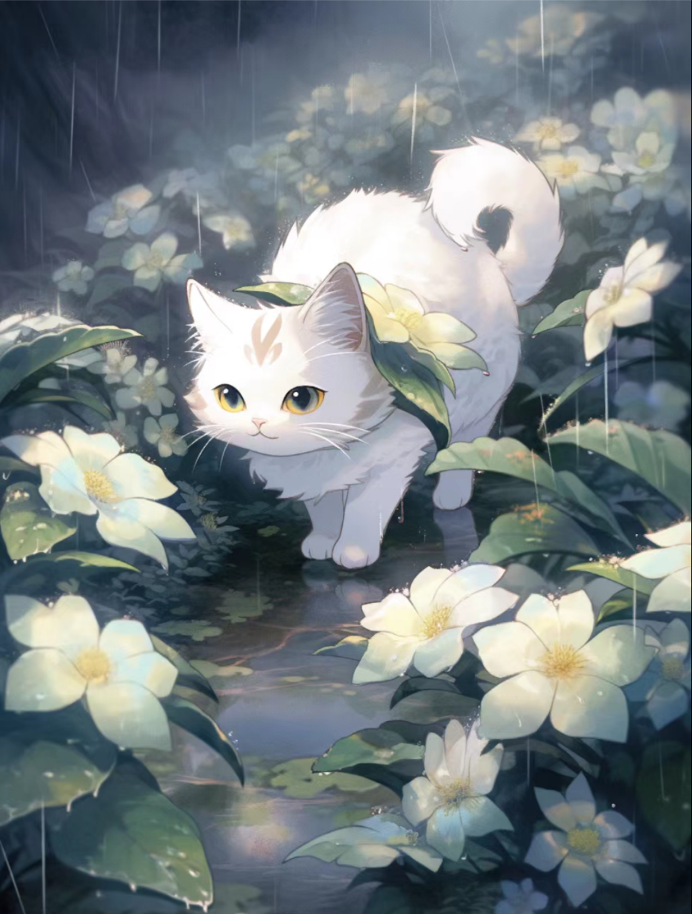 二次元# #猫咪#   画师:一只玩图momo
