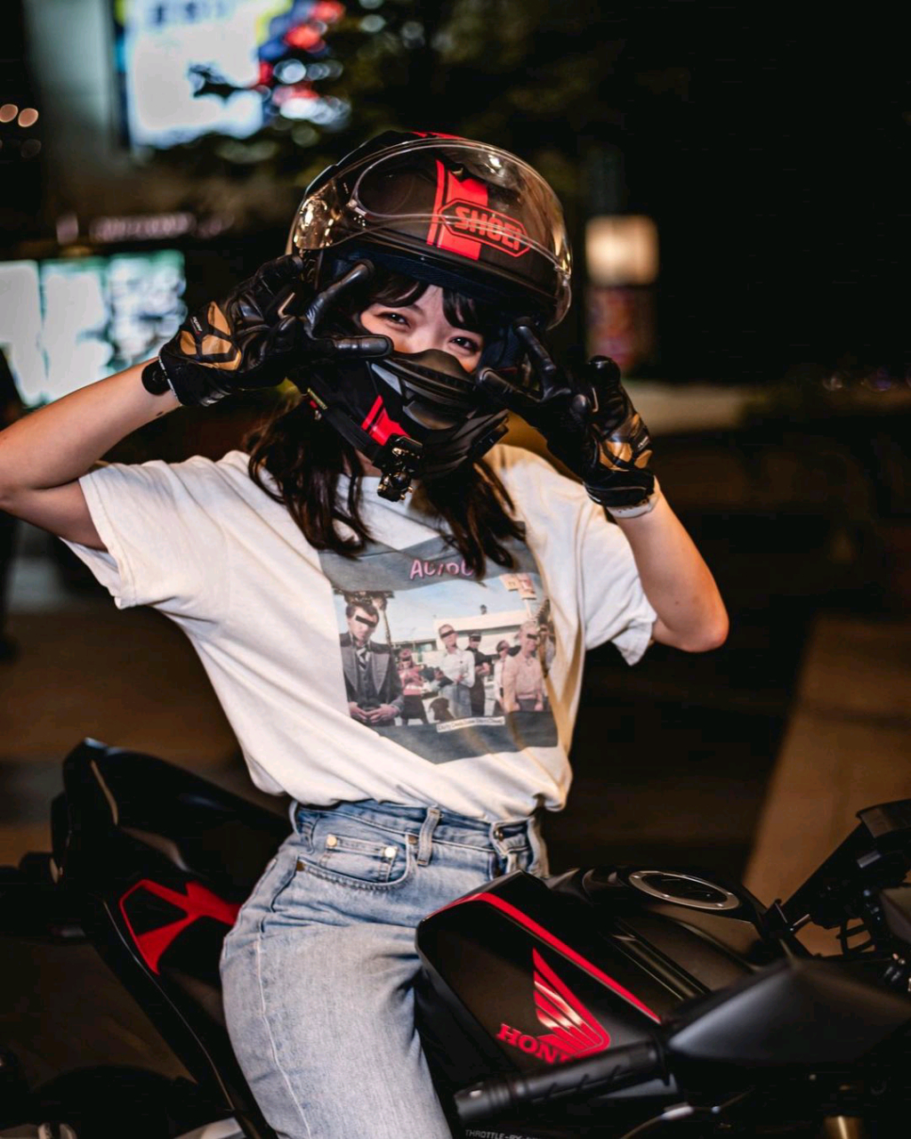 机车小姐姐#摩托车