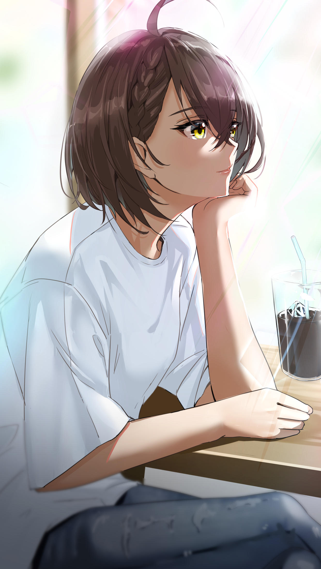 害羞脸红的女孩——画师まるまい作品欣赏