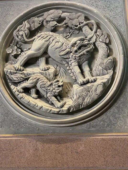 圆形石雕浮雕欣赏 古建筑石材浮雕雕刻