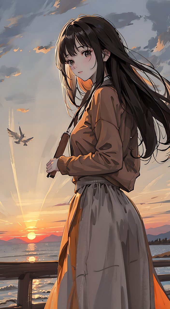 夕阳无限好,只是近黄昏#古风# #ai共创计划# #优质壁纸