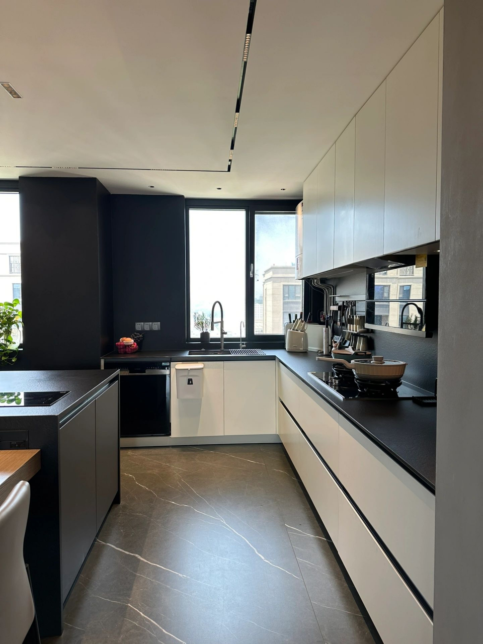 开放式极简厨房尺寸细节分享 真的没想到我家厨房的设计有那么多小