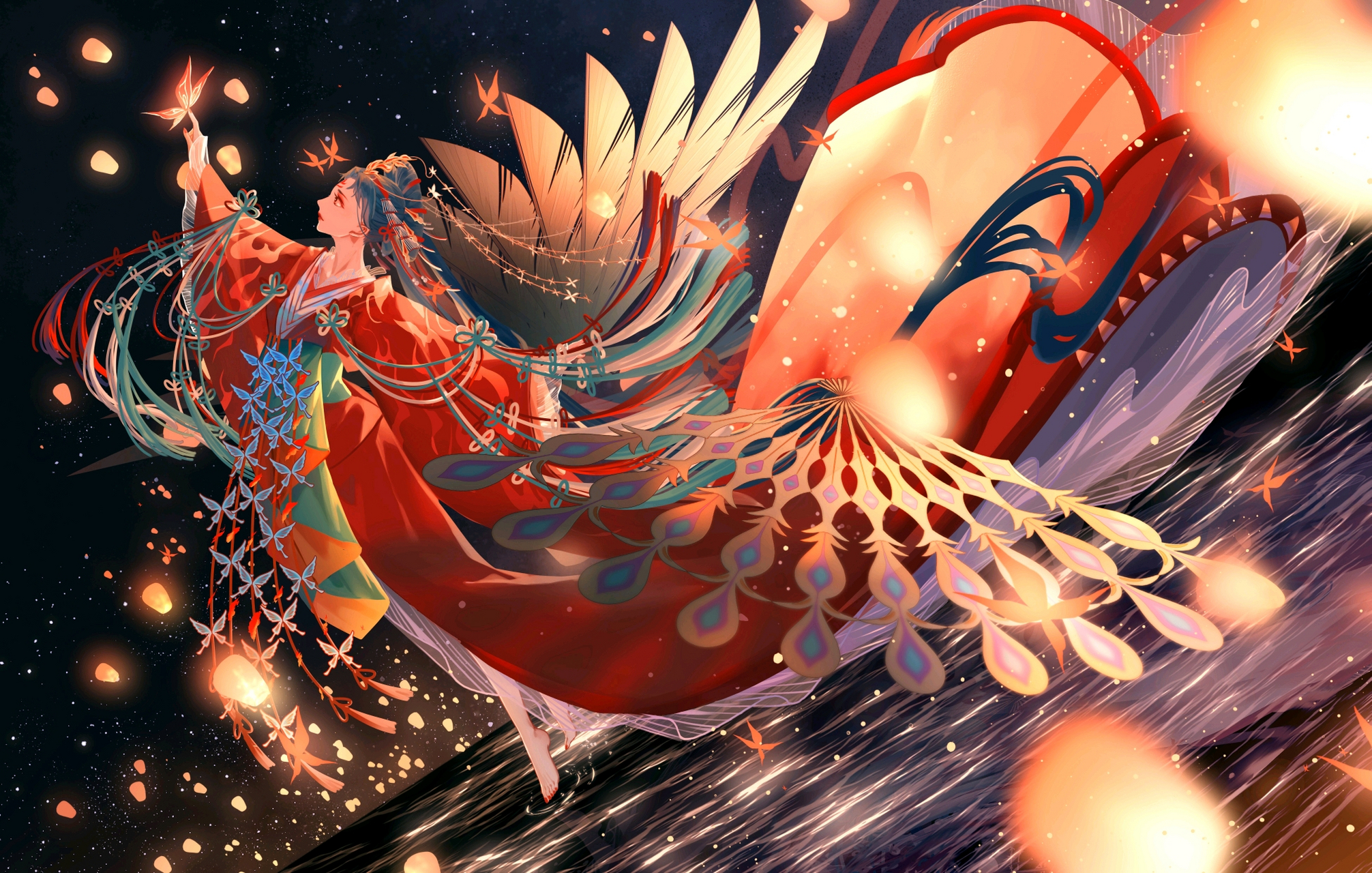 阴阳师不知火精美壁纸分享#阴阳师# #不知火