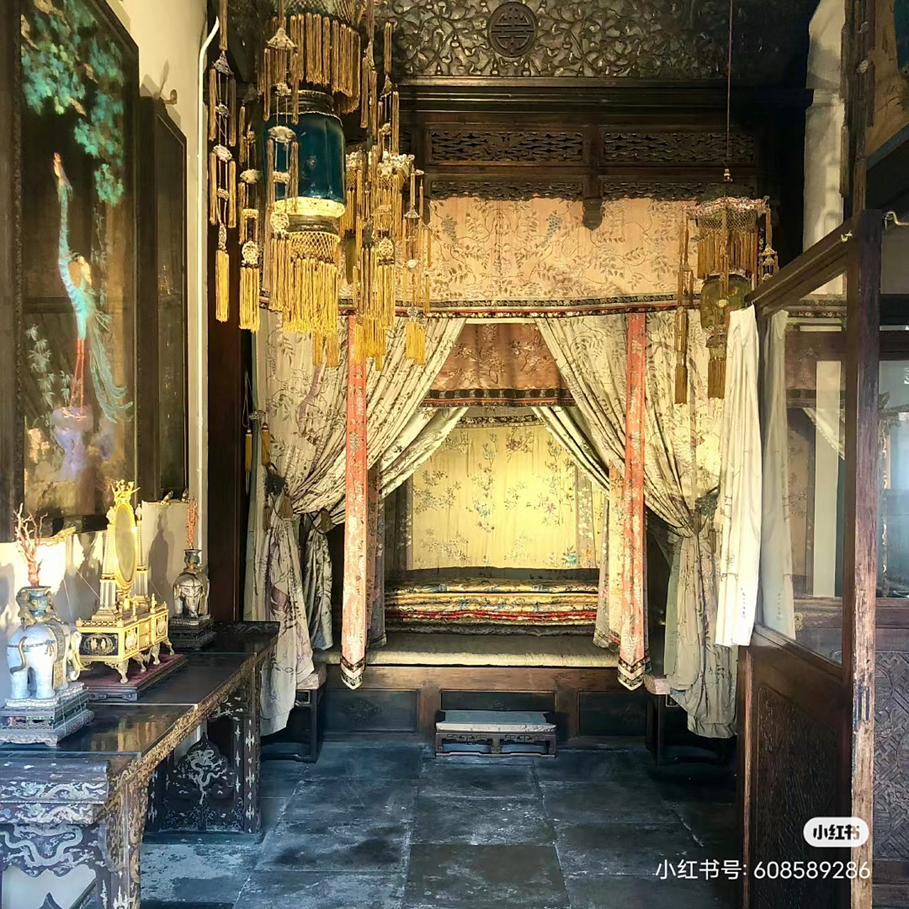 慈禧太后的寝床,储秀宫的陈设