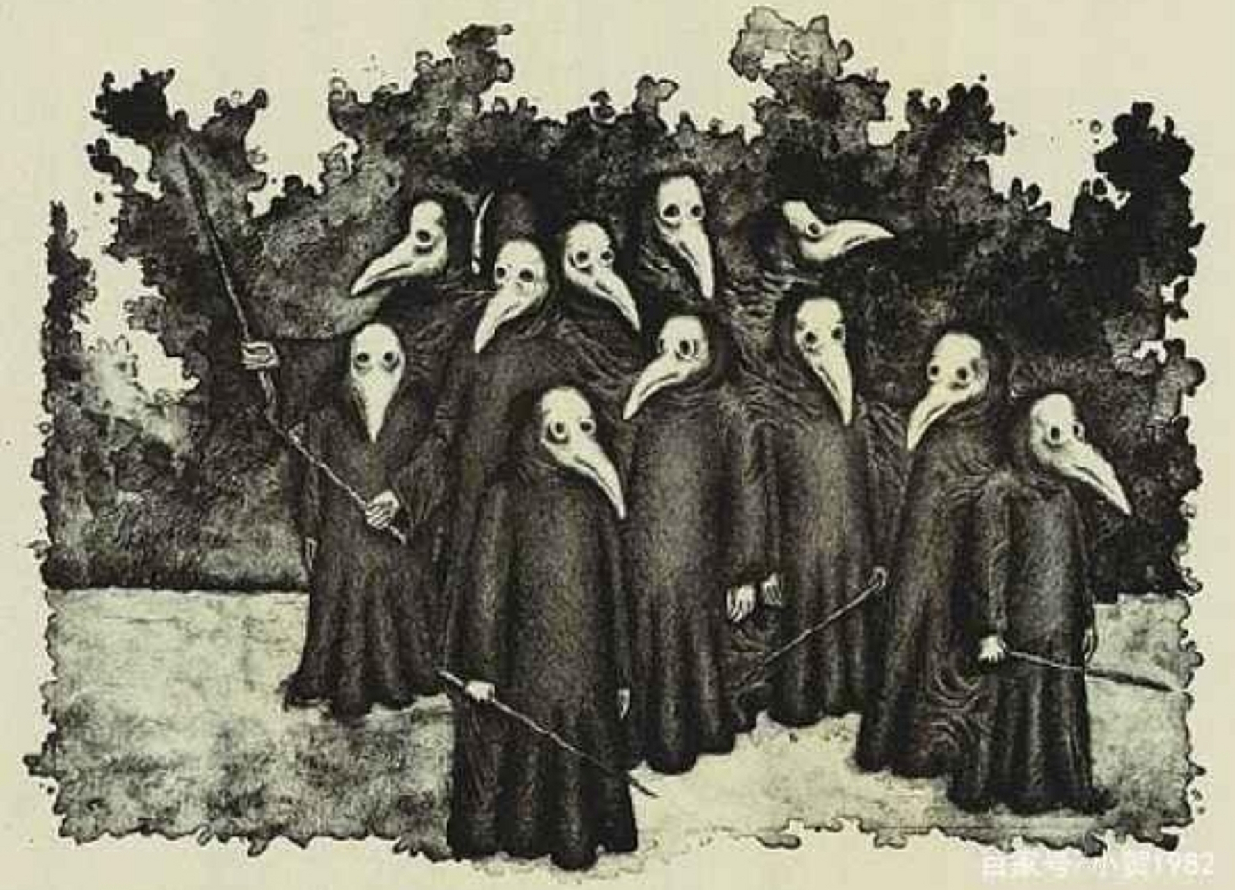 中世纪欧洲"黑死病"  14世纪,欧洲被一种致命的疾病所侵袭,就是"