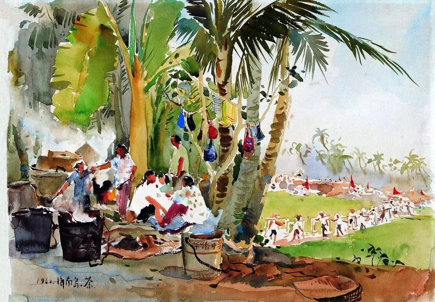 吴冠中老师水彩画作品欣赏!他的水彩跟油画都独具一格,很有美感!