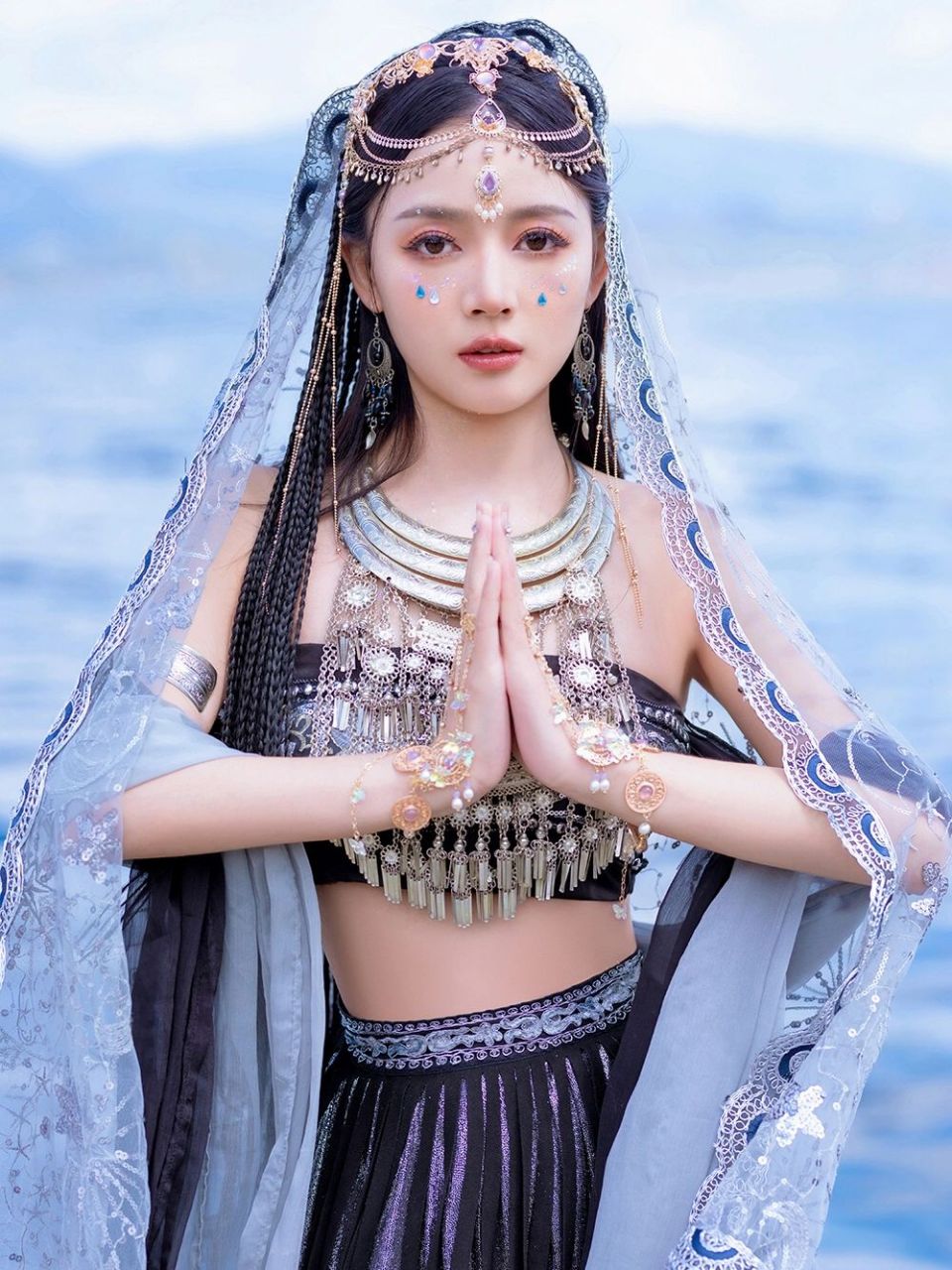 大理公主|唯美海边写真[照相机]