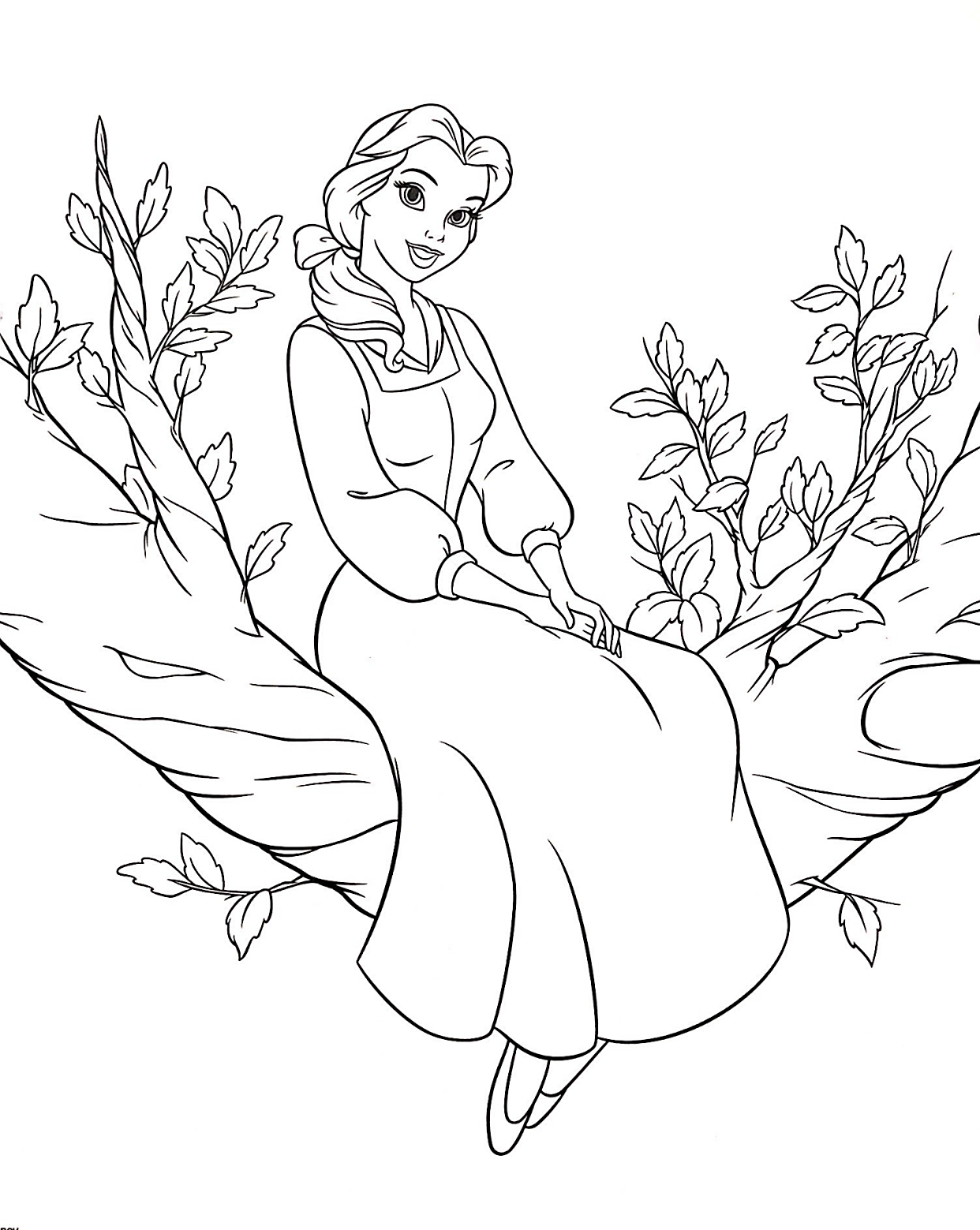 迪士尼公主线稿