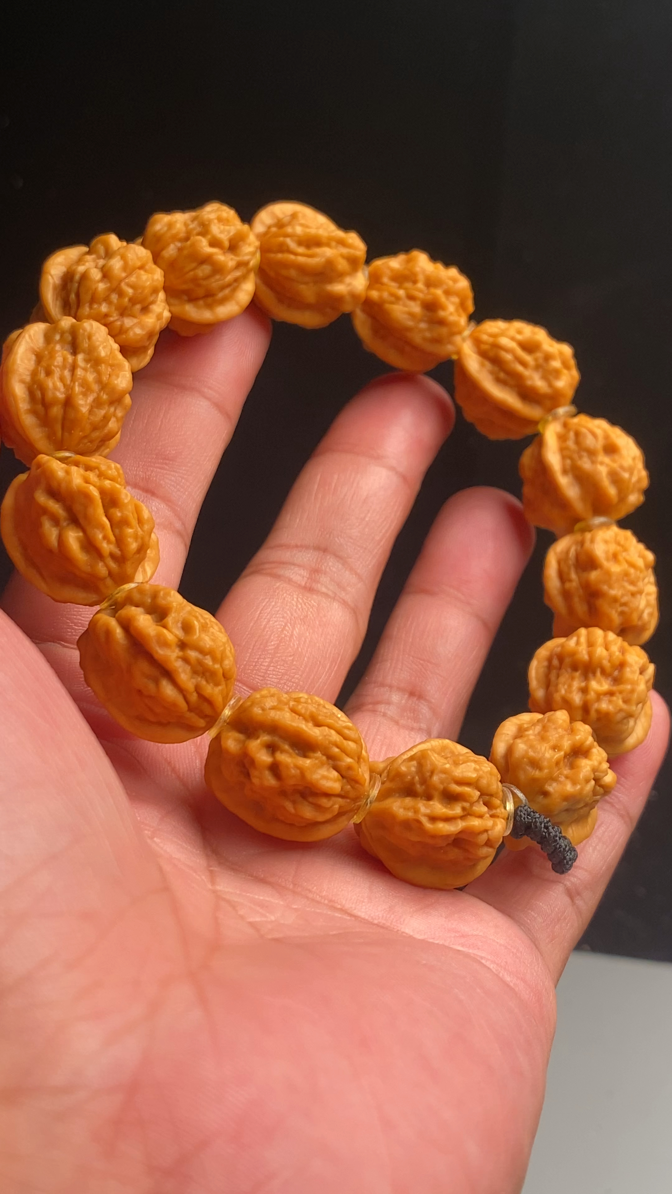 金蟾蛤蟆头小核桃手串,没有最好,或者每条都是最好